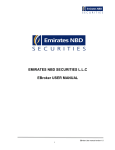 EMIRATES NBD SECURITIES L.L.C EBroker USER MANUAL