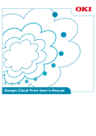 Google Cloud Print User`s Manual