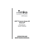 HPS Series 325 Moducell Operation/Maintenance Manual