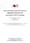 Application Note AN_124 User Guide for FTDI FT_Prog Utility