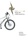 Model 500 User Manual - Bicycle Center of Seattle