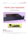 User Manual - Pacific Laser Equipment