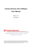 CDJ CANopen User Manual REV 1.3