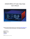 AVN200 User`s Manual - Visionary Solutions
