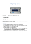 HRDi Remote Display User Manual