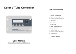 Color V-Tube Controller User Manual