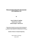 Microcontroller-Based PC Thermometer with Regulated Fan