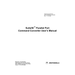 Suite56 Parallel Port Command Converter User`s Manual