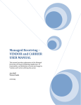Managed Receiving – VENDOR and CARRIER USER MANUAL