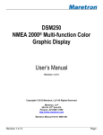 DSM250 User`s Manual - Fondriest Environmental