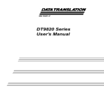 DT9820 Series User`s Manual