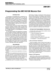 Programming the MC143120 NEURON CHIP AN1251 - Rcl