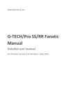 G-TECH/Pro SS/RR Fanatic Manual - G
