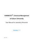 Chematix User Manual