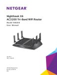 NETGEAR Nighthawk X6 AC3200 Smart WiFi Router User Manual