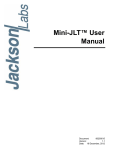 Mini-JLT™ User Manual - Jackson Labs Technologies, Inc.