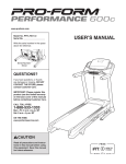 USER`S MANUAL - ICON Health & Fitness, Inc. Customer Service