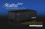 Rialto 600 - AudioControl