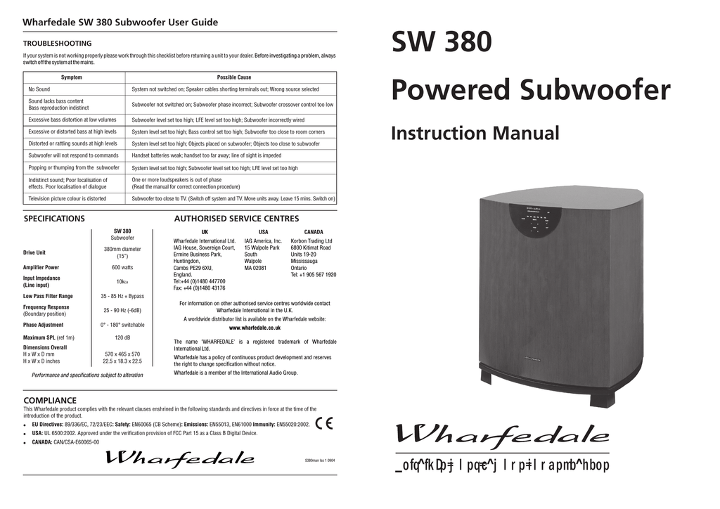 audiosource sw380