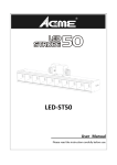 (ACME) LED-ST50 USER MANUAL