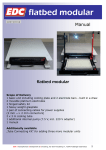 flatbed modular - electrophoresis-development