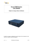 Novra S300 Receiver User Manual