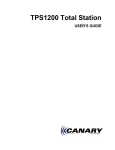 TPS1200 Total Station USER`S GUIDE