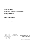 CMIO}.ZIP IDE and Floppy Controller User`s Manual