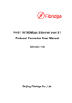 F4-51 10/100Mbps Ethernet over E1 Protocol Converter User Manual