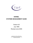 KERNEL SYSTEMS MANAGEMENT GUIDE Version 8.0