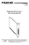 Single-Port PCI Card&mdash; RS-232/422/485/530