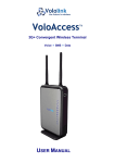 VoloAccess™ User Manual V1.43 - Vololink. The future is wireless.