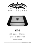 User Manual - Wet Sounds