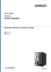 FH Series Vision System Operation Manual for