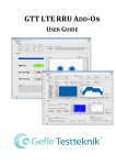 GTT LTE RRU ADD-‐ON