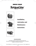 Grove Gear R-Series Helical Inline Gear Reducers User`s Manual