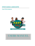 FastPOS USER MANUAL - Steve Karas and Associates
