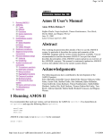 Amos II User`s Manual Abstract Acknowledgements 1 Running
