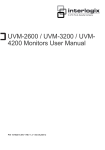 UltraView Monitors User Manual