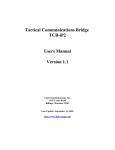 Tactical Communications Bridge TCB-iP2 Users Manual