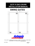 Swing Gates Manual - Autoquip Corporation