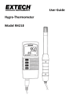 User Guide Hygro-Thermometer Model RH210