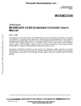 MC68EC030 32-Bit Embedded Controller User`s Manual