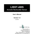 LISST-ABS User`s Manual - Sequoia Scientific, Inc.