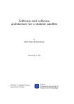 Software and software architecture for a student satellite