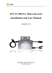 APS YC200-NA Micro-inverter Installation and User Manual