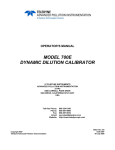 MODEL 700E DYNAMIC DILUTION CALIBRATOR