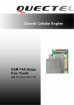 Quectel Cellular Engine GSM FAX Setup User Guide