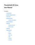 Thunderbolt OS Ceres User Manual