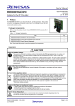 R0E000010ACB10 User`s Manual Isolator for the E1 Emulator